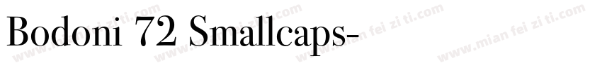 Bodoni 72 Smallcaps字体转换